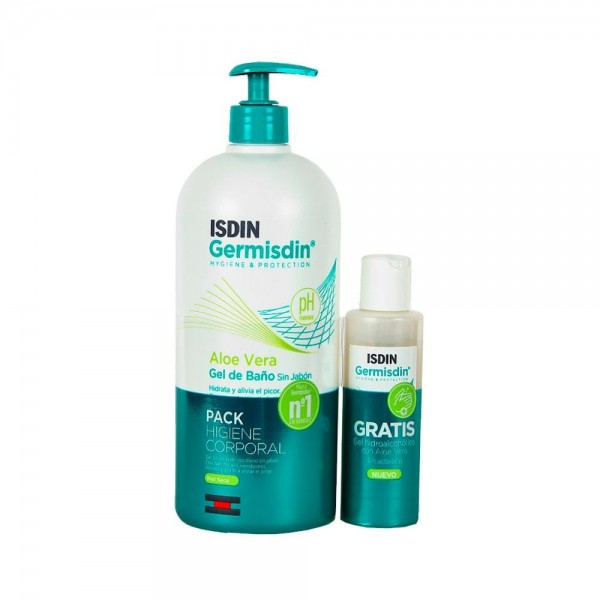GERMISDIN GEL DE BAÑO ALOE VERA 1 LITRO (REGALO GEL MANOS)