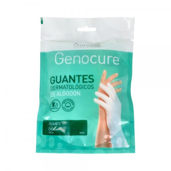GUANTES DERM GENOCURE ALGOD 8 MED