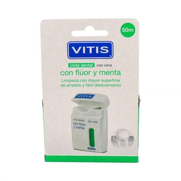 CINTA DENTAL VITIS FLUOR-MENTA 50M